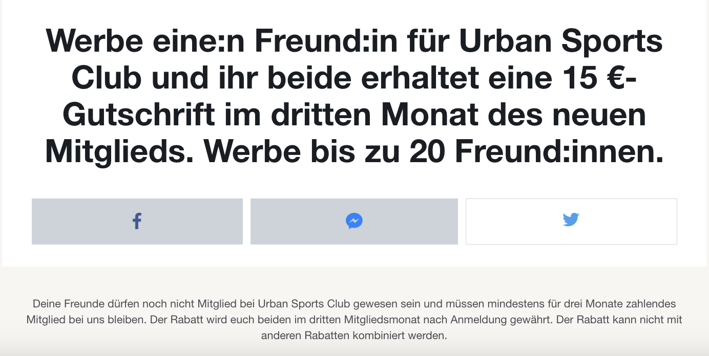 Wie kann ich Mitglieder für den Urban Sports Club werben? Urban Sports Club
